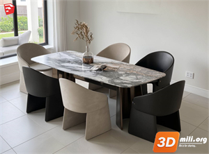 Dining Table Set Skp Files